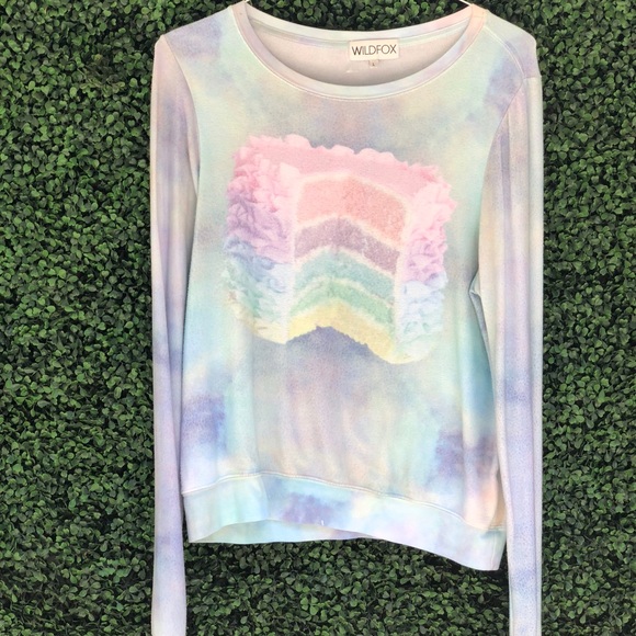 Wildfox Tops - Wildfox Couture Dreaming ofCake Baggy Beach Jumper